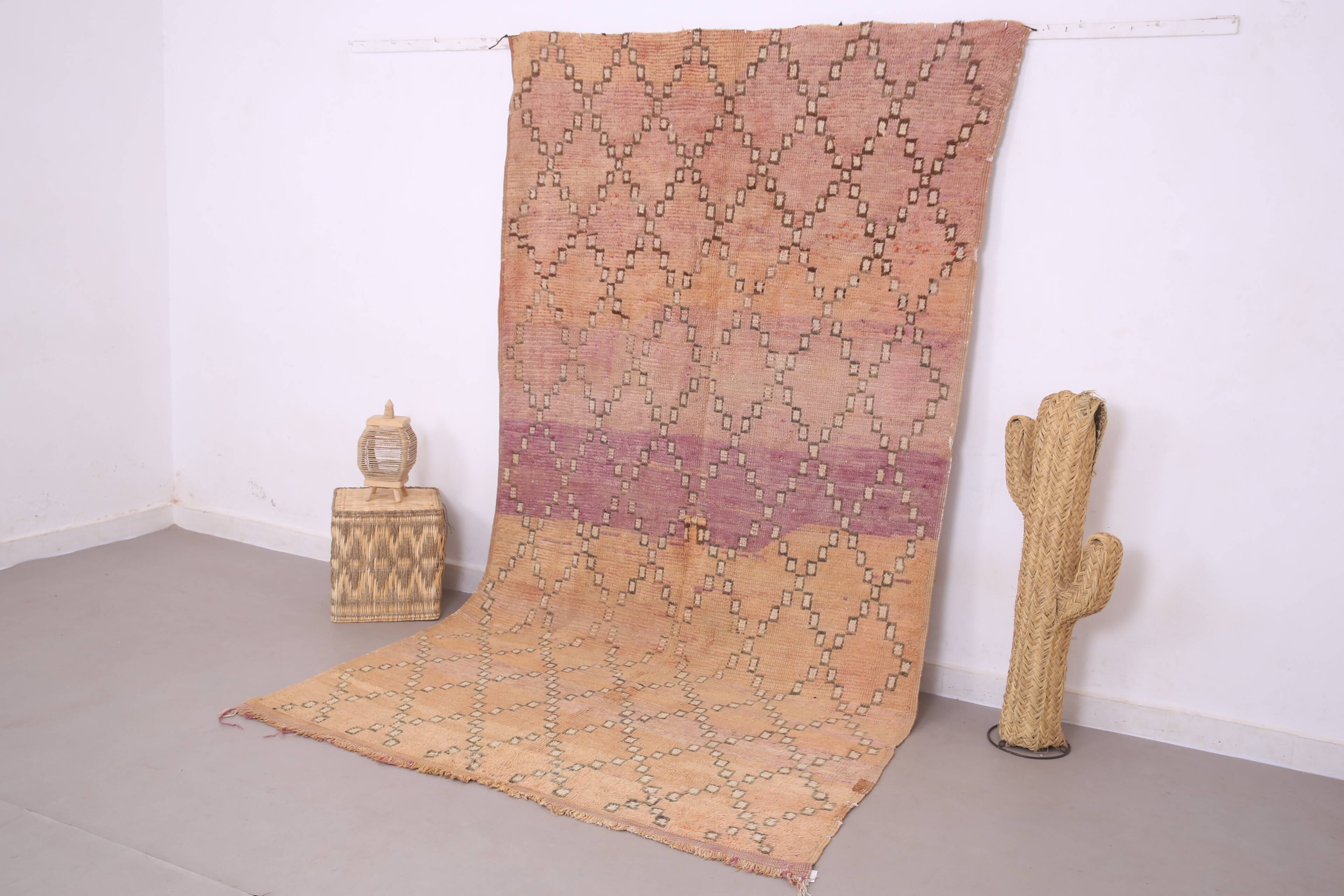 Peach Vintage Moroccan rug 164 x 308 cm - Berber Wool Rug - Handmade Rug
