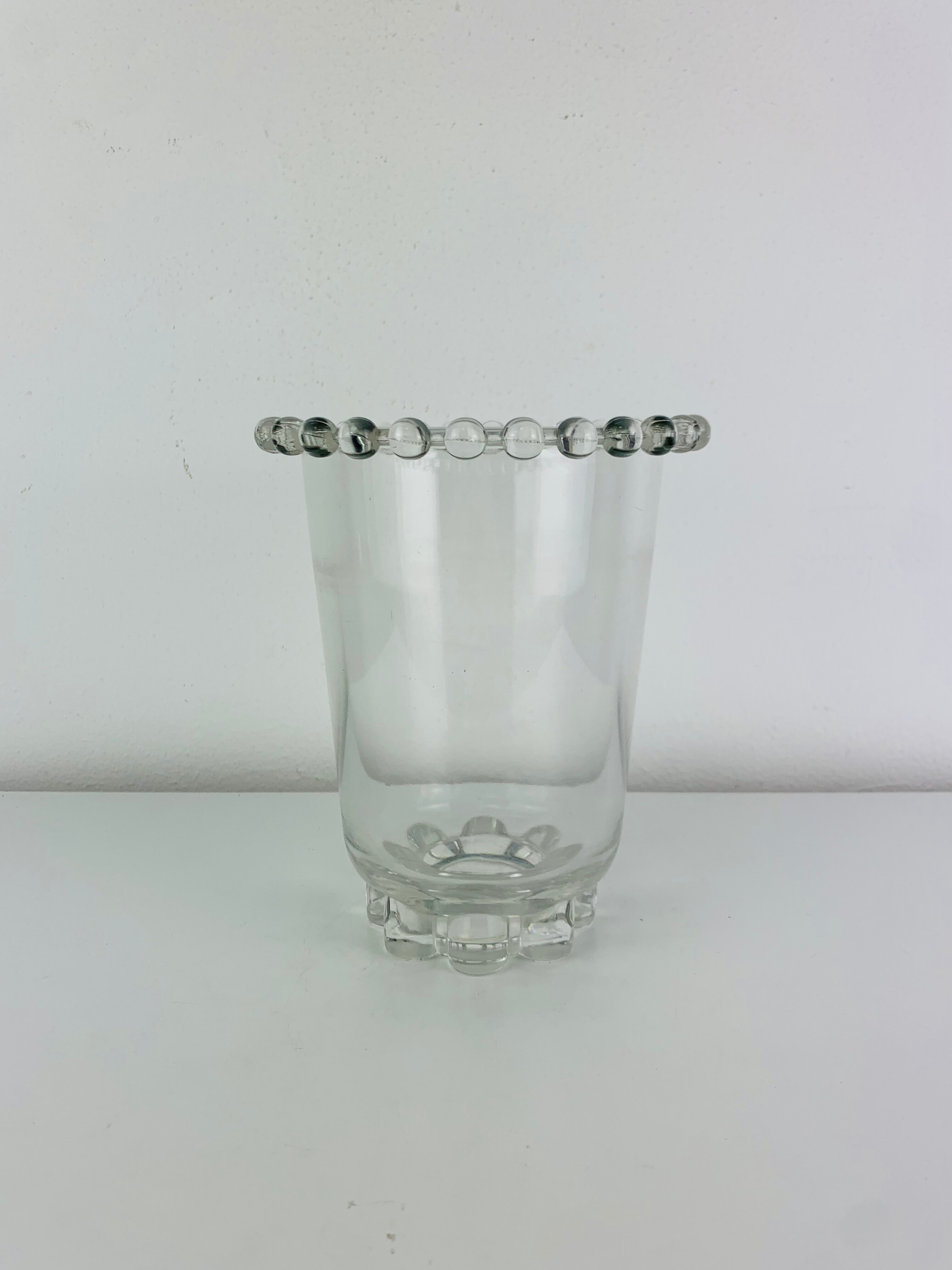 Vase art déco en verre par Rudolf Schrotter