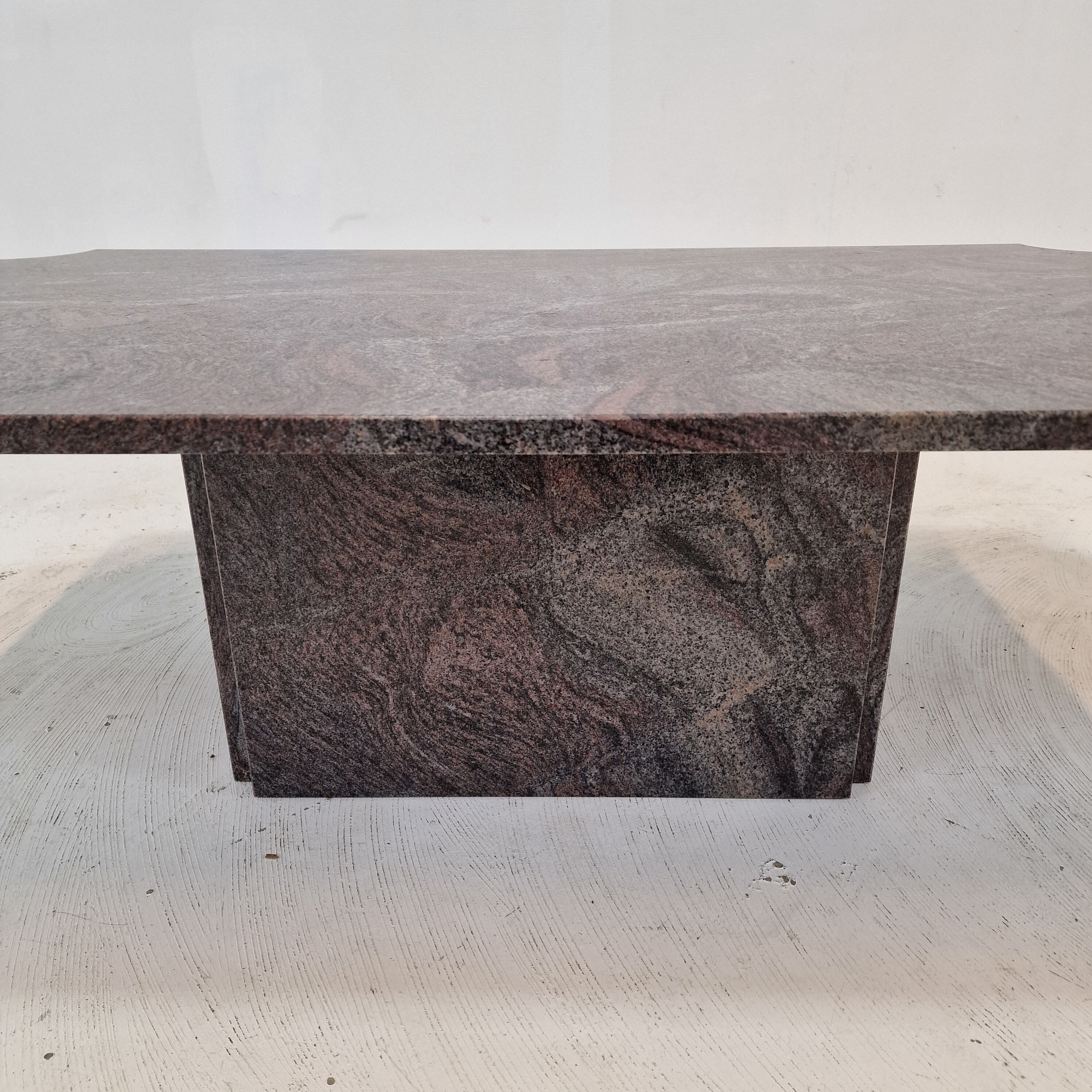 Granite coffee table, 1980s