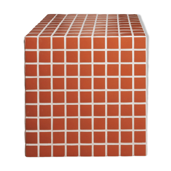 Cube carrelé Terracotta