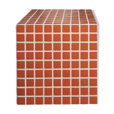 Terracotta tiled cube