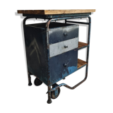 Industrial trolley workbench Citroen chest of drawers