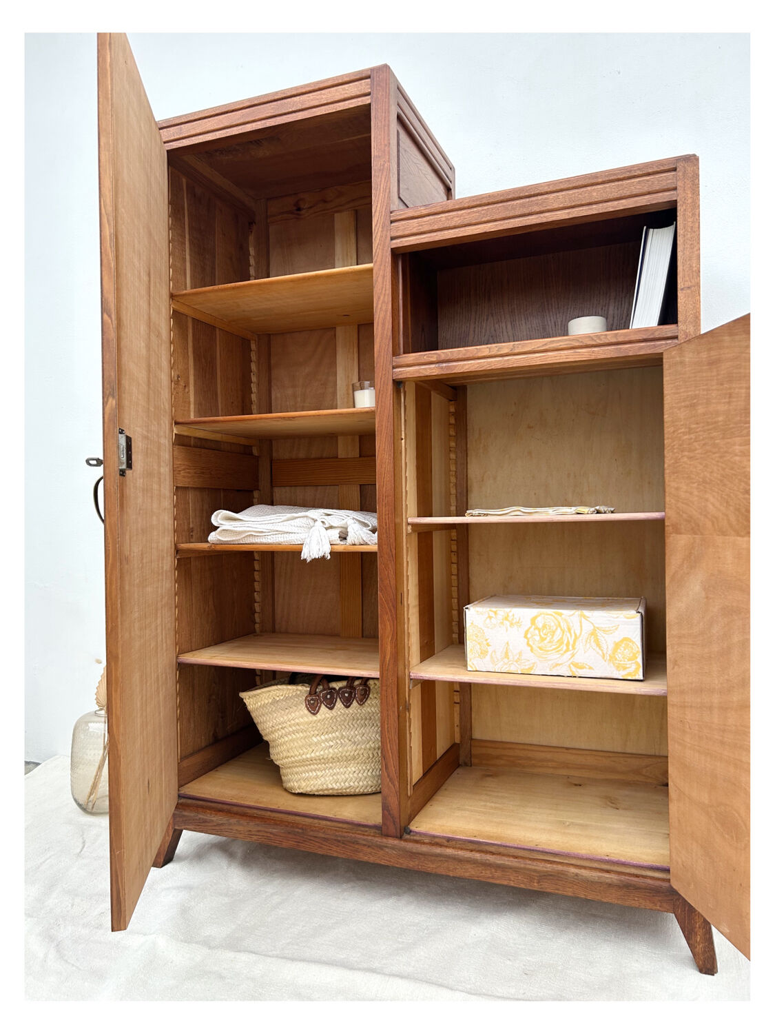 Asymmetrical Parisian wardrobe