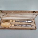 Sterling silver and ivorine salad servers