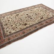 4x7 Brown Floral Vintage Persian Rug, 130x215Cm SK 2606
