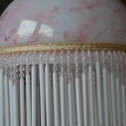 Opaline wall light with ceramic and glass pendants
