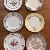 Mismatched antique plates