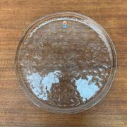 Large Finnish glass plate from the mid-century by Humppila.
