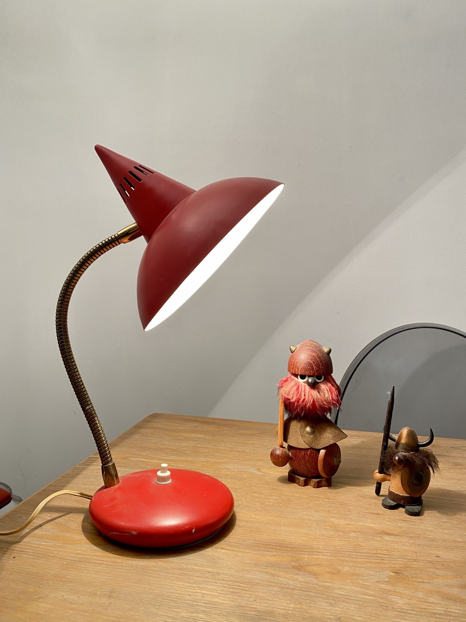 Vintage Italian diabolo casserole lamp 50s 60s Florence