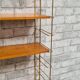 Vintage shelf 1950 in stained wood