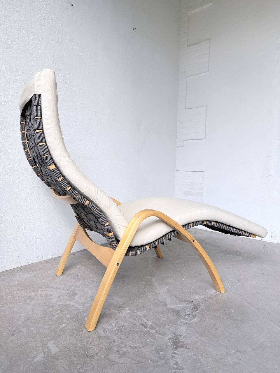 Transat hêtre bois courbé Ikea vintage Kim Samson