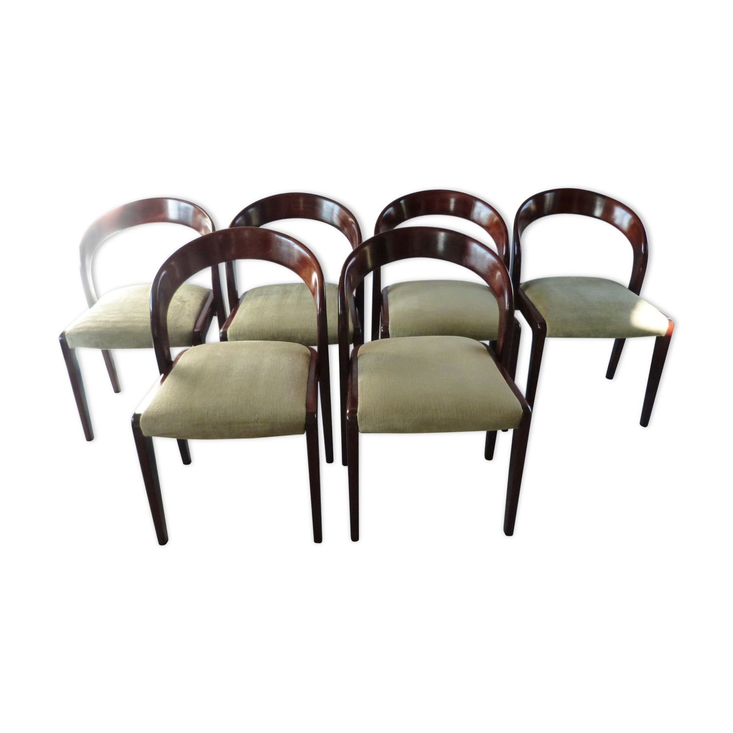 Suite of 6 chairs Gondola Baumann