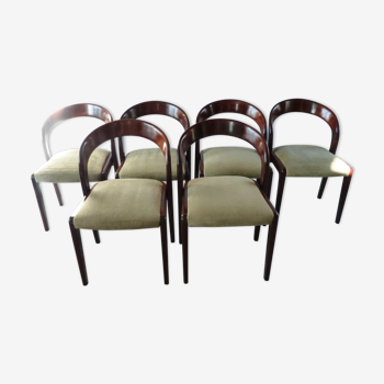 Suite de 6 chaises Gondole Baumann