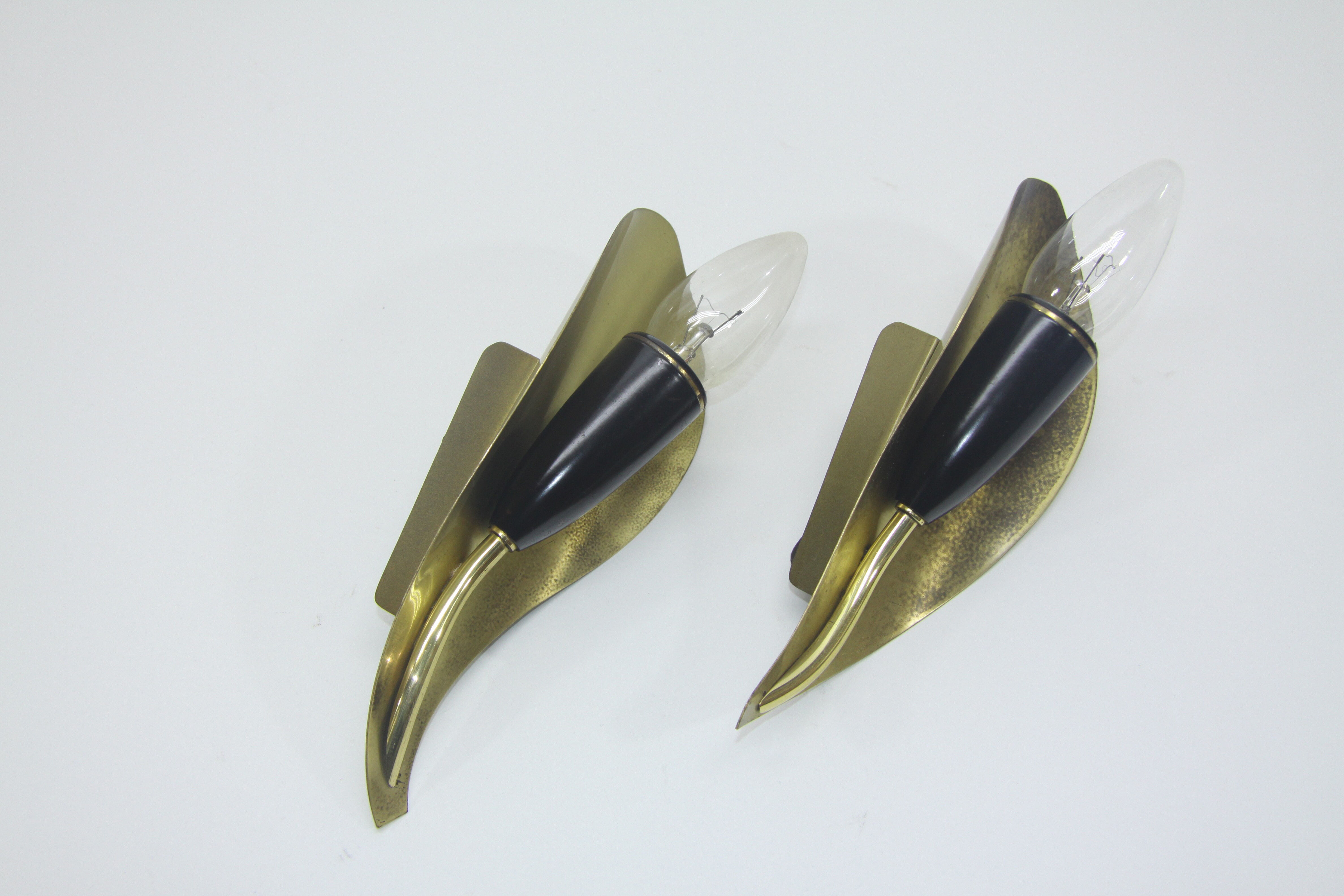 Pair of wall sconces, 1960