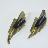 Pair of wall sconces, 1960