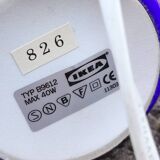 Lampe en verre bleu - Ikea vintage 1990