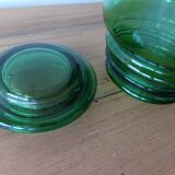 Bocal ancien en verre vert