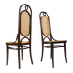 Thonet no. 207 dining chairs 'Long John', set of 8, 1980
