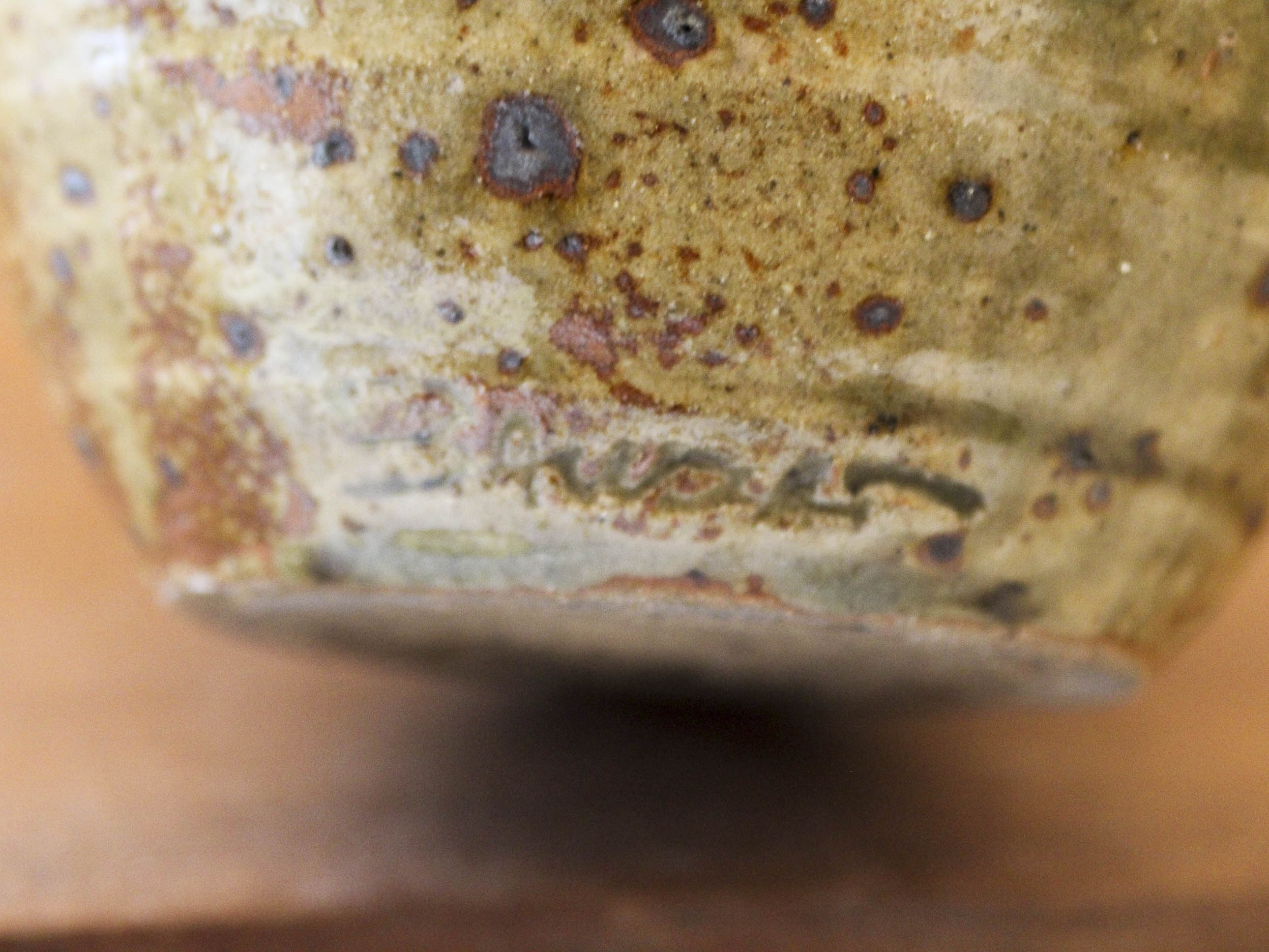 Pyrite stoneware pitcher Guy Baudat 70s