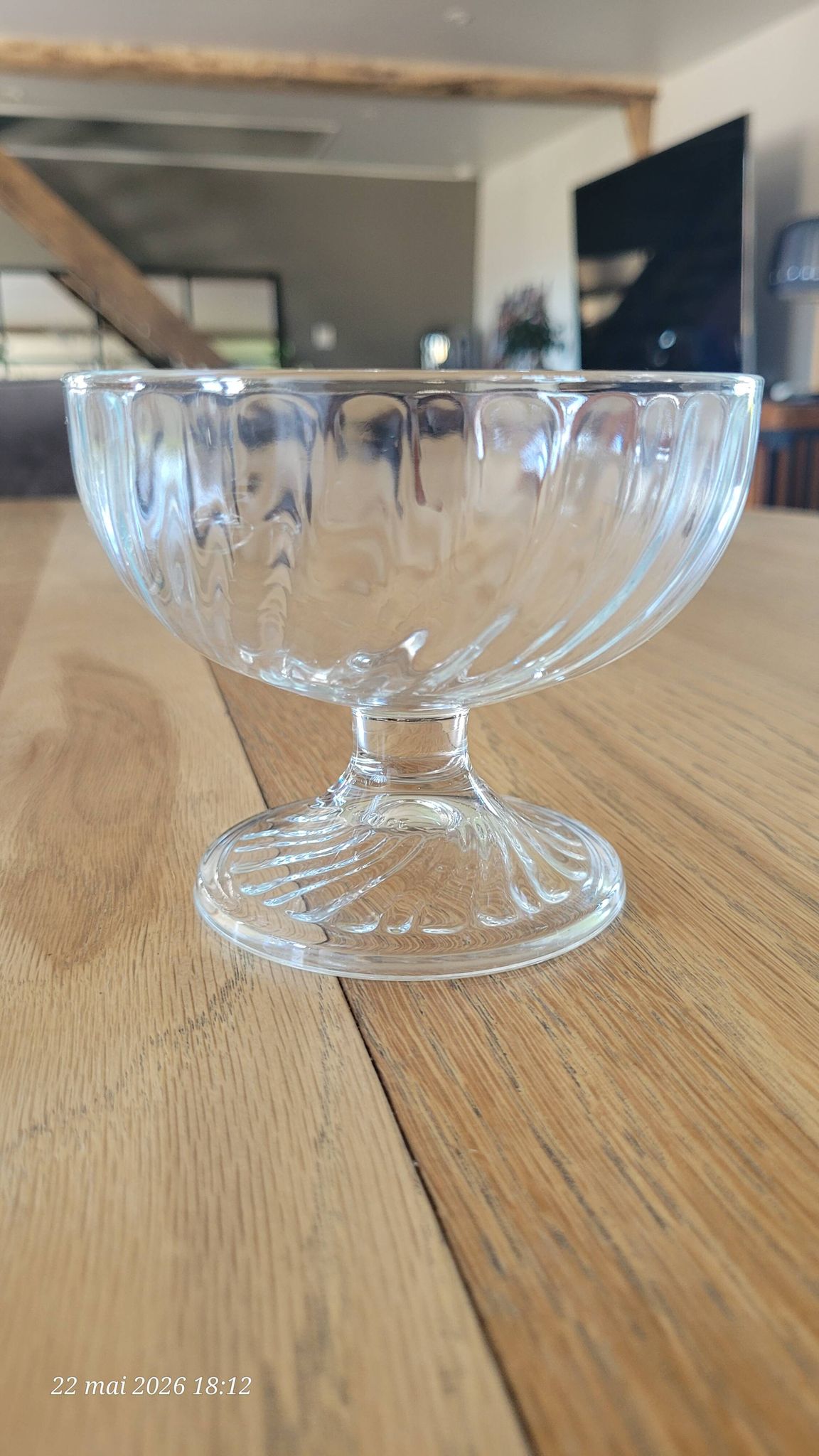 4 transparent glass ice cream bowls - Luminarc