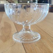 4 transparent glass ice cream bowls - Luminarc