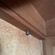 Glass-fronted lingerie wardrobe in solid wood