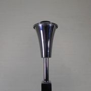 Standing chrome lamp in Art Deco style, Jules Dewaele Brussels, 1950