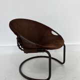 Vintage Suede Ball Chair by Lusch & Co., 1970s