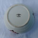 Salad bowl in Sarreguemines earthenware