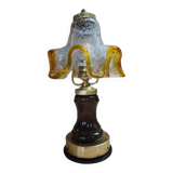 Mid-Century Murano glass table lamp by Mazzega, 1960s