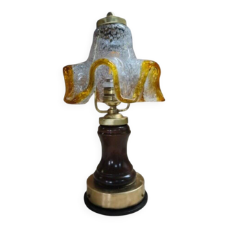 Mid-Century Murano glass table lamp by Mazzega, 1960s