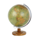 Mid-Century Light Glass Globe With Wooden Base by Paul Rath, 1950s