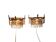2 Strass wall lamps- gilded- 60's