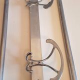 Aluminum coatrack with 2 pads from the 60