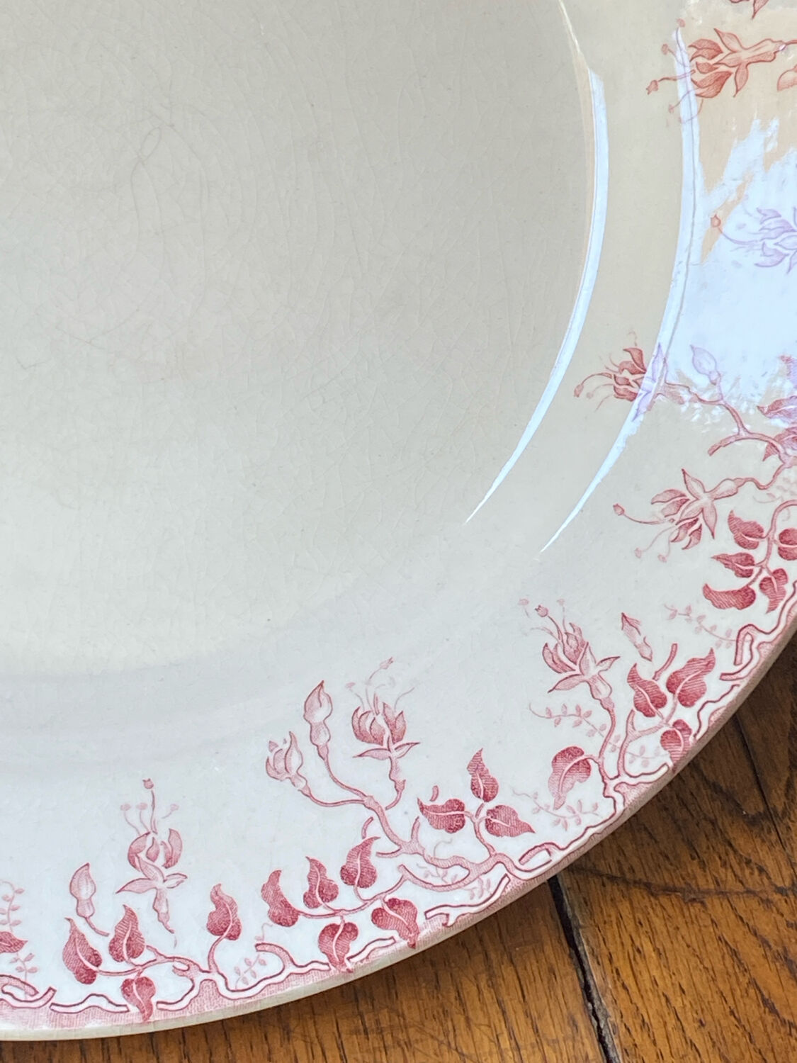 Large serving dish, ironstone, Cie Franco Anglaise