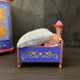 Tyrolean miniature wardrobe and bed set