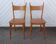 Pair of beech chairs from the 1950s