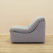 Italian Space Age Lounge Chair 1970s in Bouclé Fabric