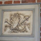 Trumeau mirror with musical instruments - 141x71cm