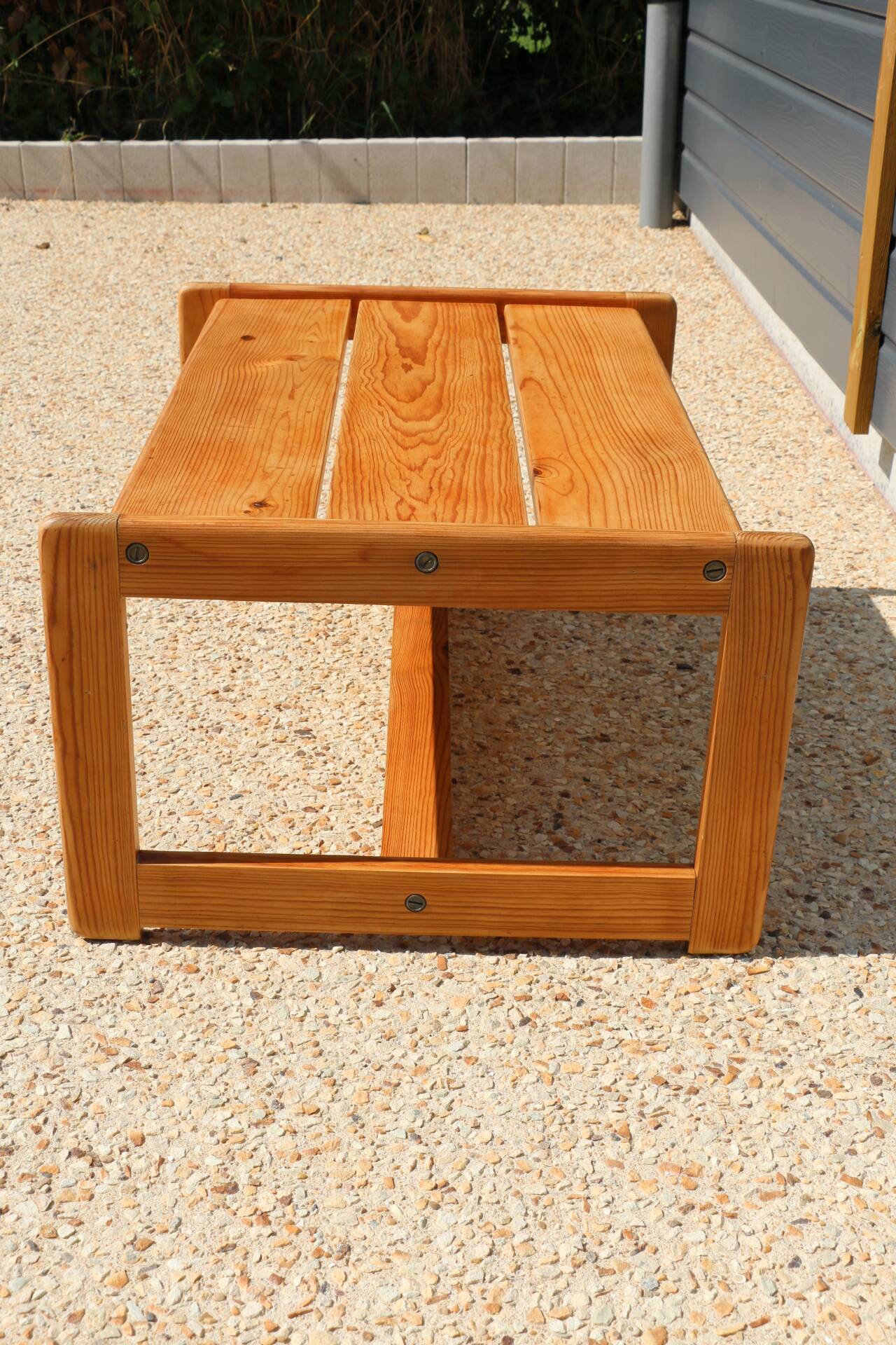 1960s pine coffee table