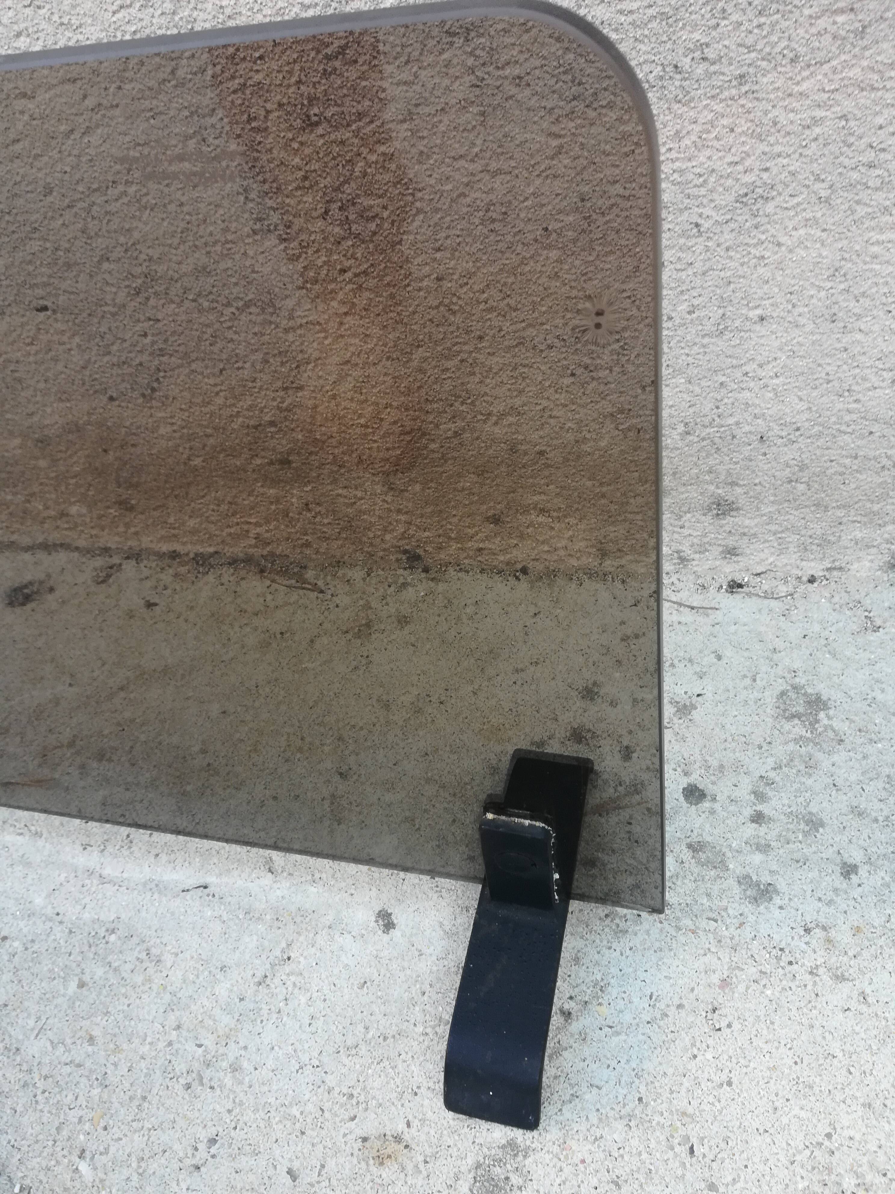 Vintage glass fire wall