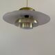 Vintage Danish gold pendant - Louis Poulsen Style - Danish design pendant