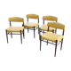 Set of 4 Scandinavian rosewood chairs from the 50s