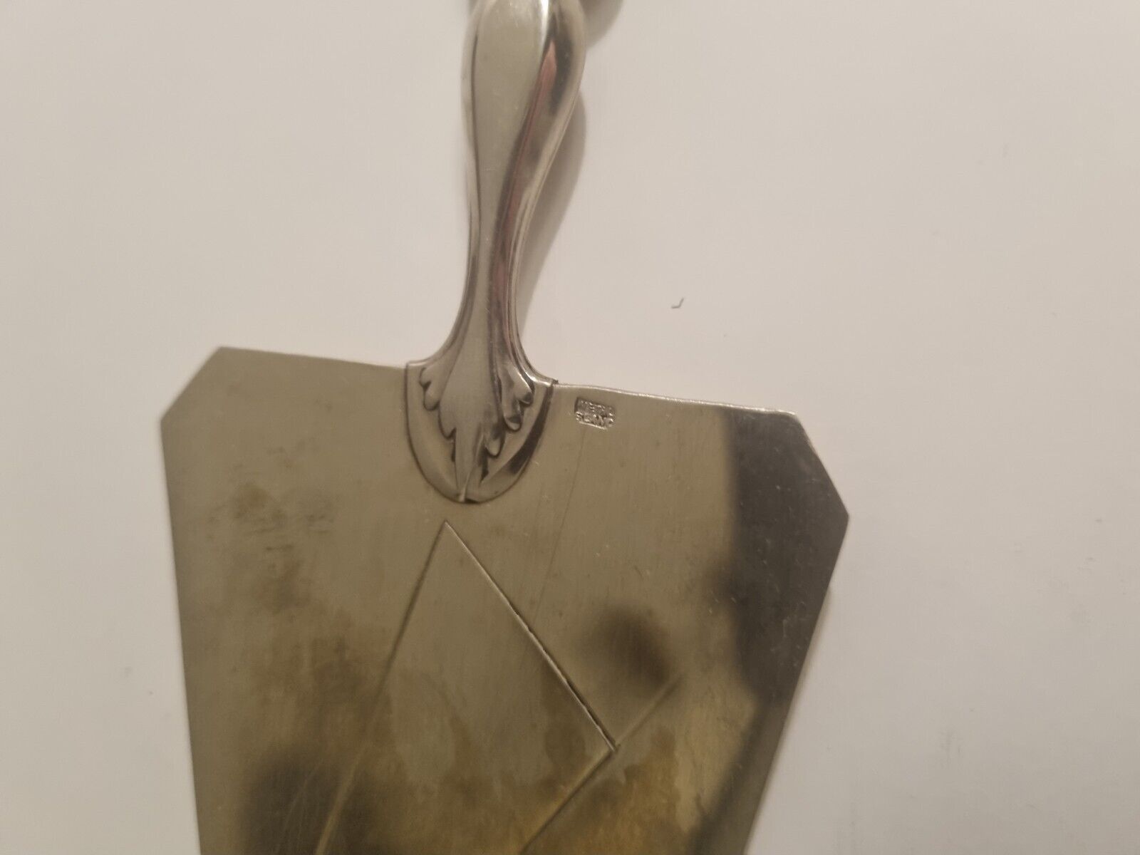 Old pie shovel silver metal