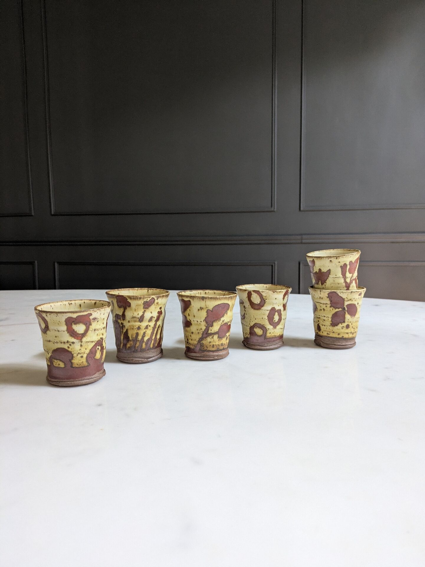 Set of six ''Yunomi'' cups Japanese Art
