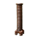 Colonne, vis de pressoir en noyer sculpté, 19ème siècle