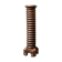 Colonne, vis de pressoir en noyer sculpté, 19ème siècle