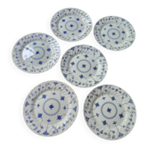 6 assiettes plates Queen's England 1970