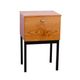 Mid-century bedside table by UP Závody, walnut nightstand with storage