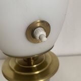 Vintage 1960 opaline tripod lamp mid century design - 34 cm